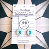 Turquoise Flower Vintage Book Cover Post Earrings
