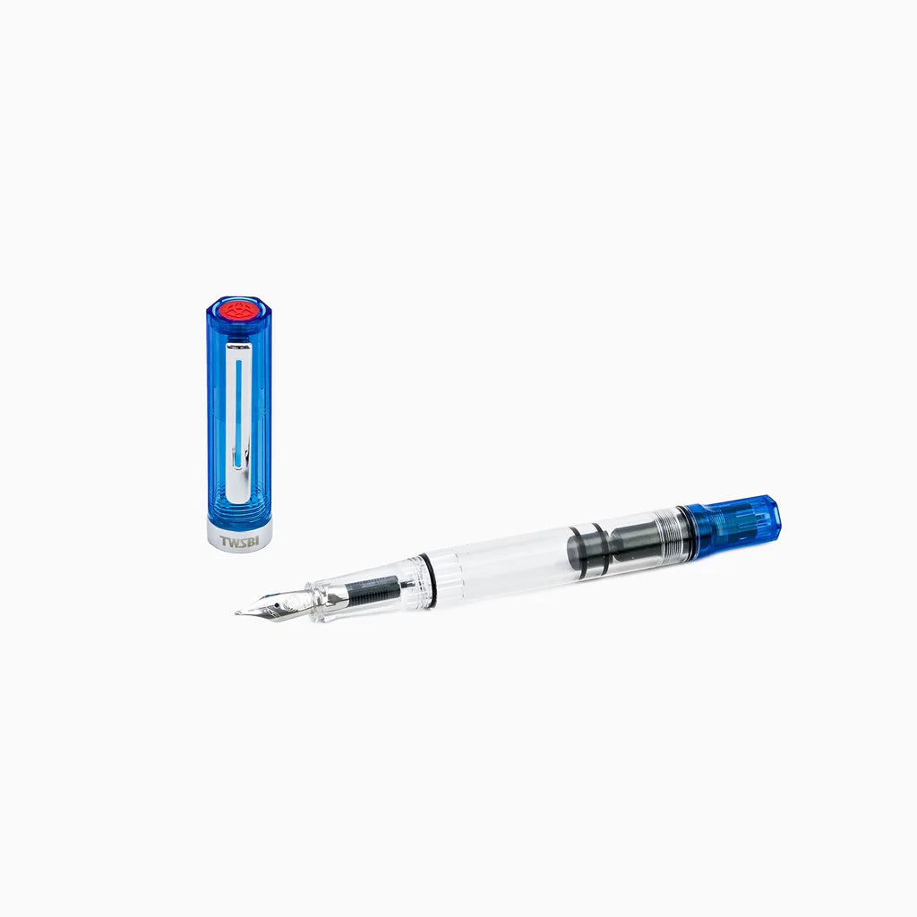 {back soon!} Transparent Blue Eco Fountain Pen