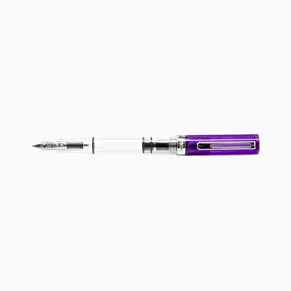 {back soon!} Transparent Purple Eco Fountain Pen