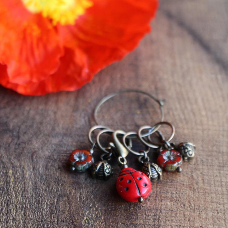 Garden Visitors Stitch Marker Sets