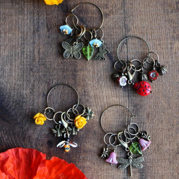 Garden Visitors Stitch Marker Sets (multiple styles)