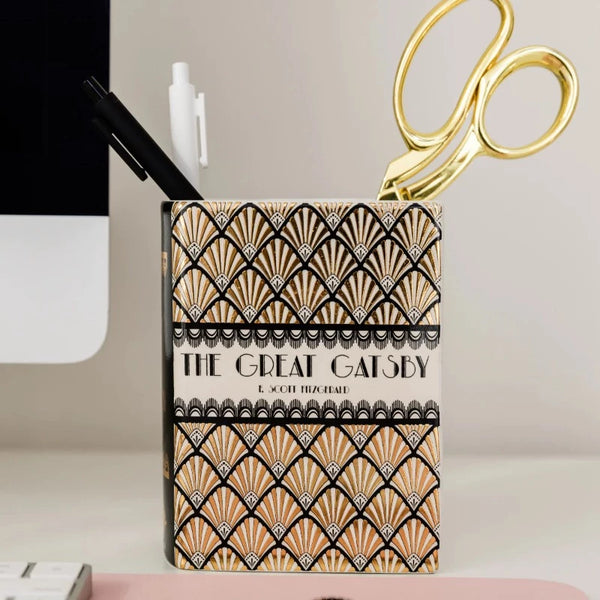 Great Gatsby Ceramic Book Vase