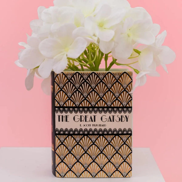 Great Gatsby Ceramic Book Vase