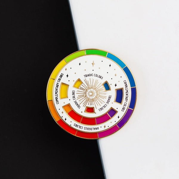 Color Wheel Interactive Enamel Pin
