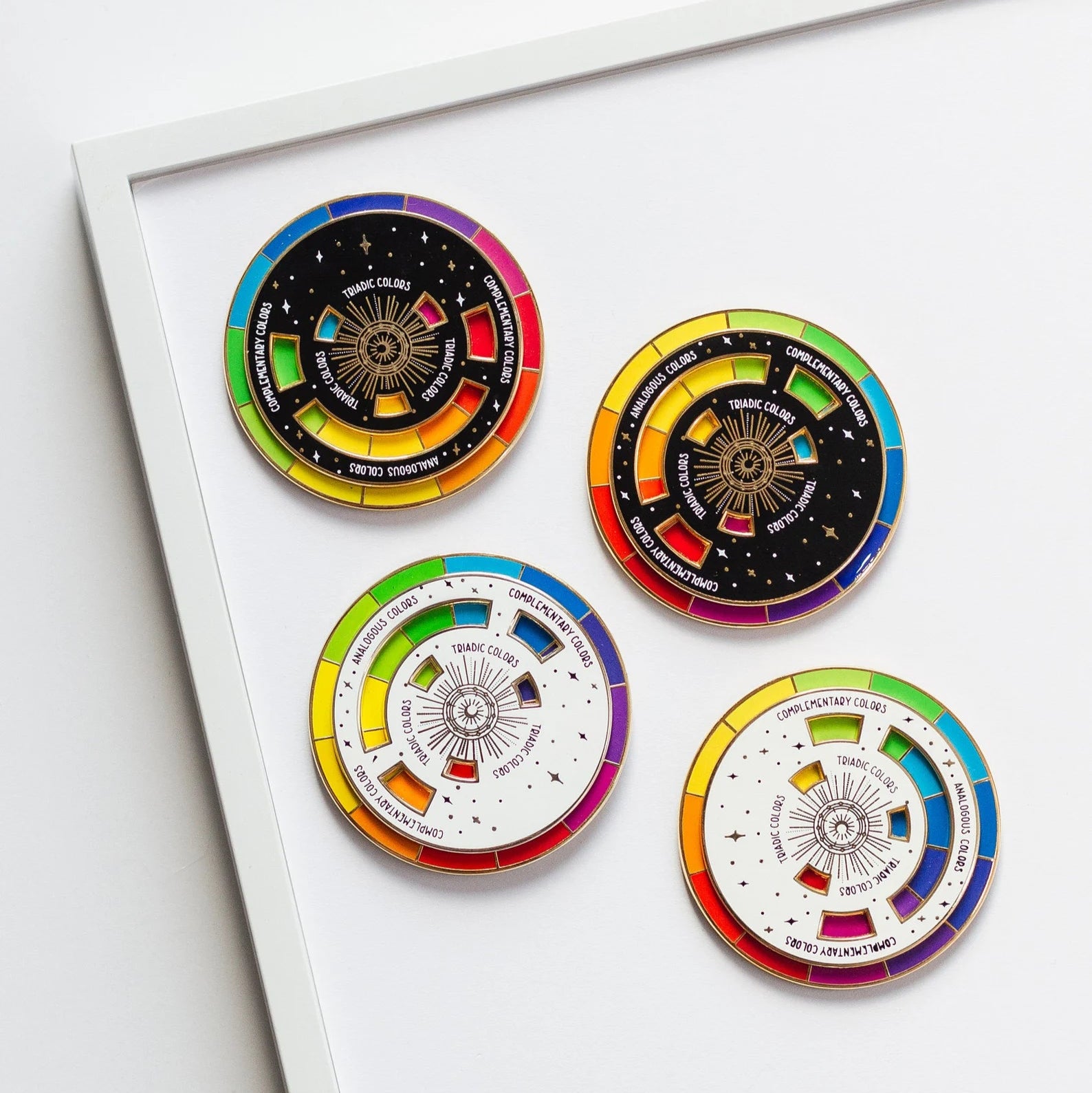 Color Wheel Interactive Enamel Pin