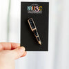 Black Marble Fountain Pen Enamel Pin