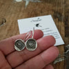 Always Wandering Never Unfaithful Wax Seal Earrings