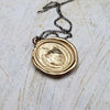 Patience and Courage Wax Seal Pendant