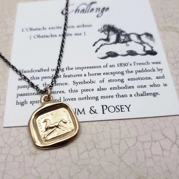 Challenge {Horse} Wax Seal Pendant