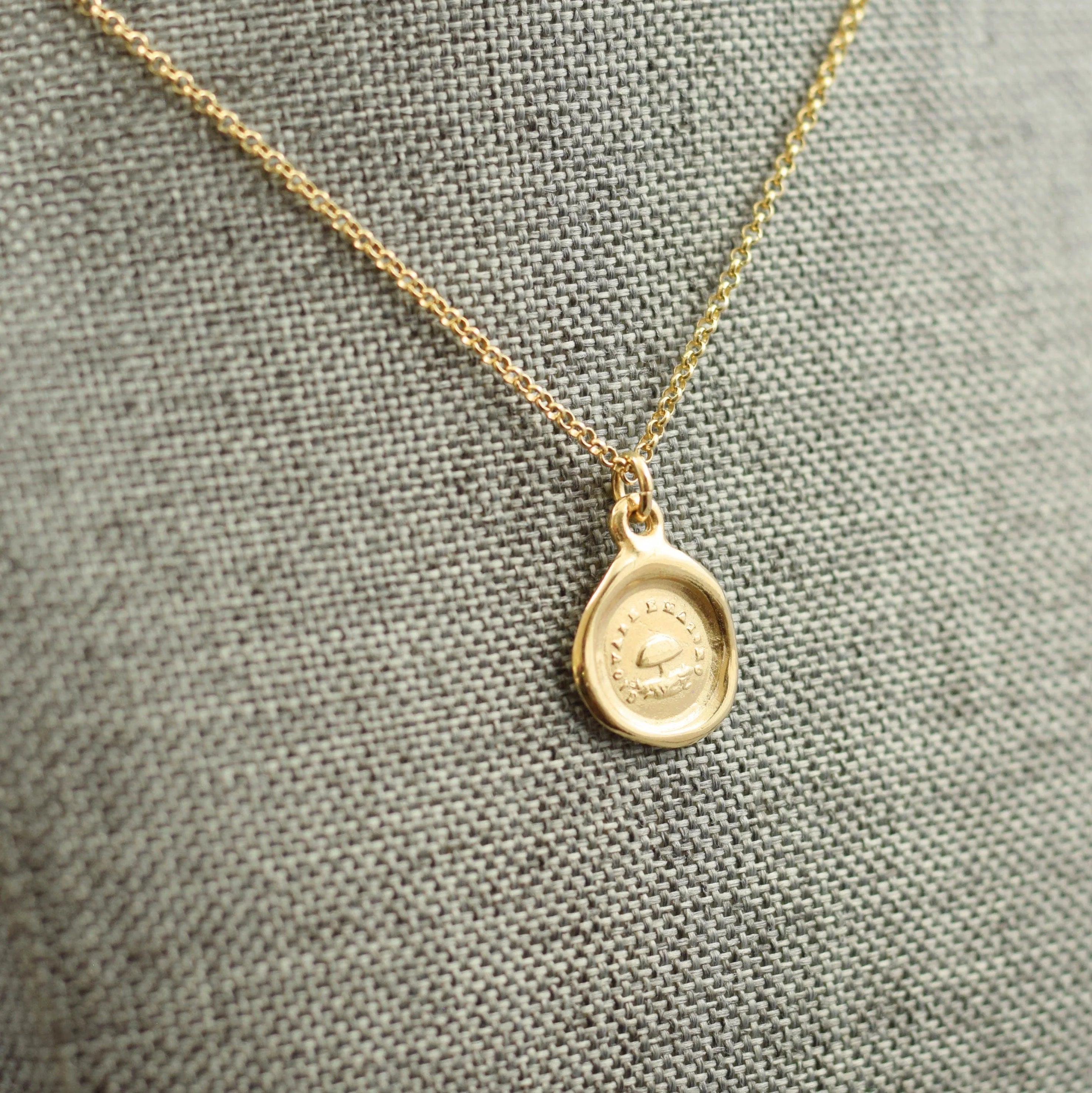 Mushroom Wax Seal Pendant
