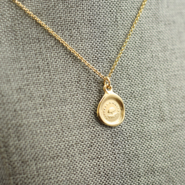 Mushroom Wax Seal Pendant