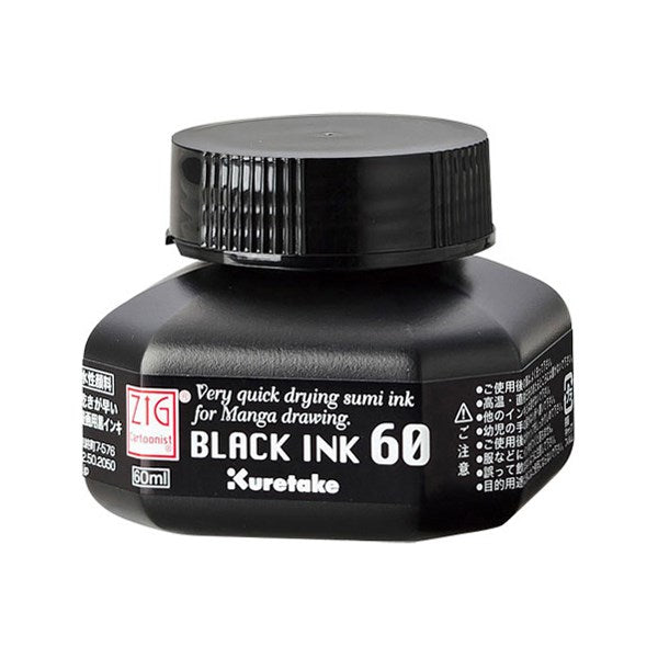 Zig Cartoonist Black Ink 60