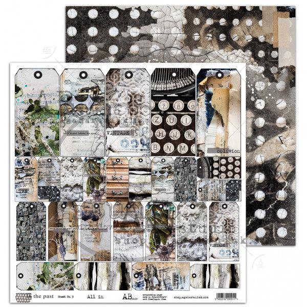 Dans le passé 12x12 Collection de papier scrapbooking