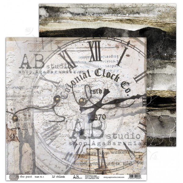 Dans le passé 12x12 Collection de papier scrapbooking