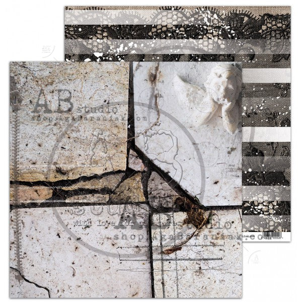 Dans le passé 12x12 Collection de papier scrapbooking