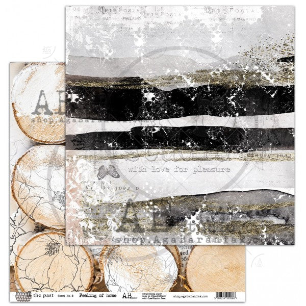 Dans le passé 12x12 Collection de papier scrapbooking