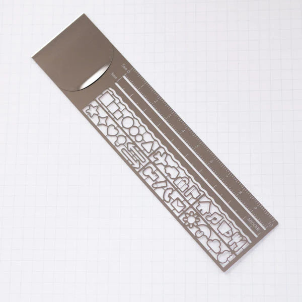 Midori Clip Ruler | Planner Icons {Silver}