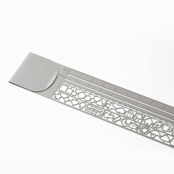 Planner Icons Silver Clip Ruler