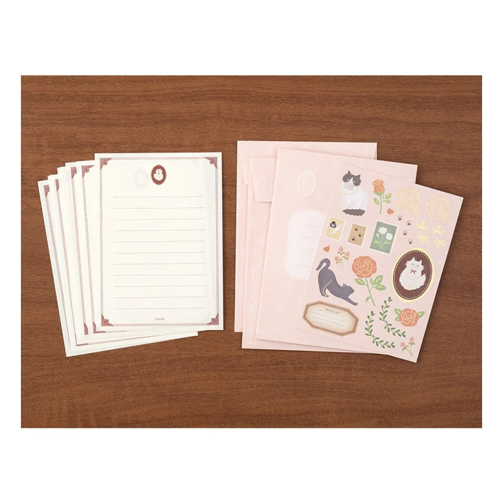 Collage Cat {No. 922} Midori Letter Set