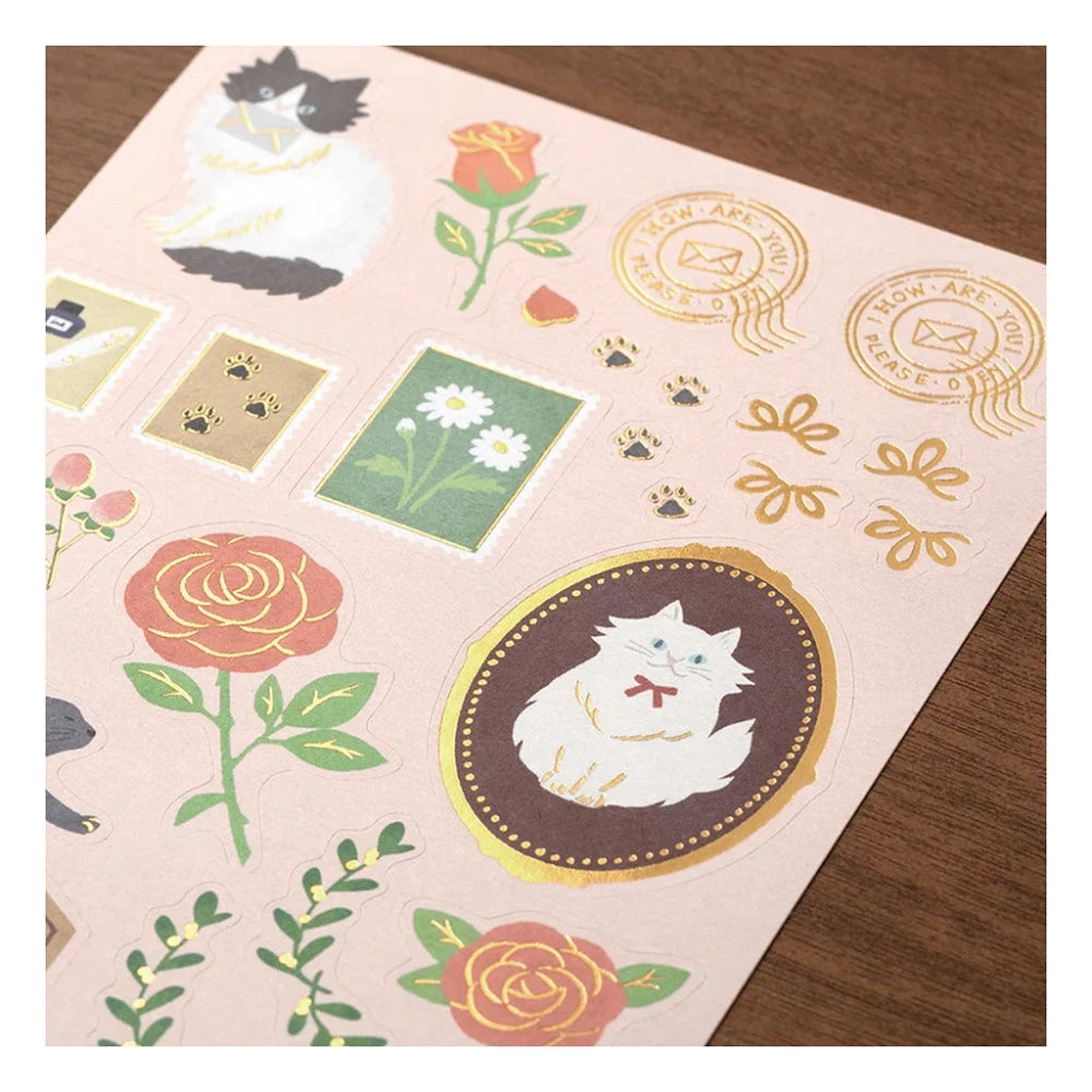 Collage Cat {No. 922} Midori Letter Set