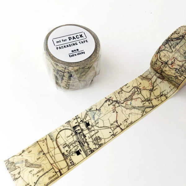 Vintage Map Washi Packing Tape