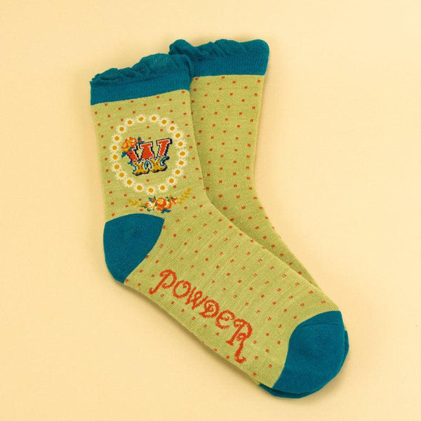 Chaussettes Alphabet en Bambou