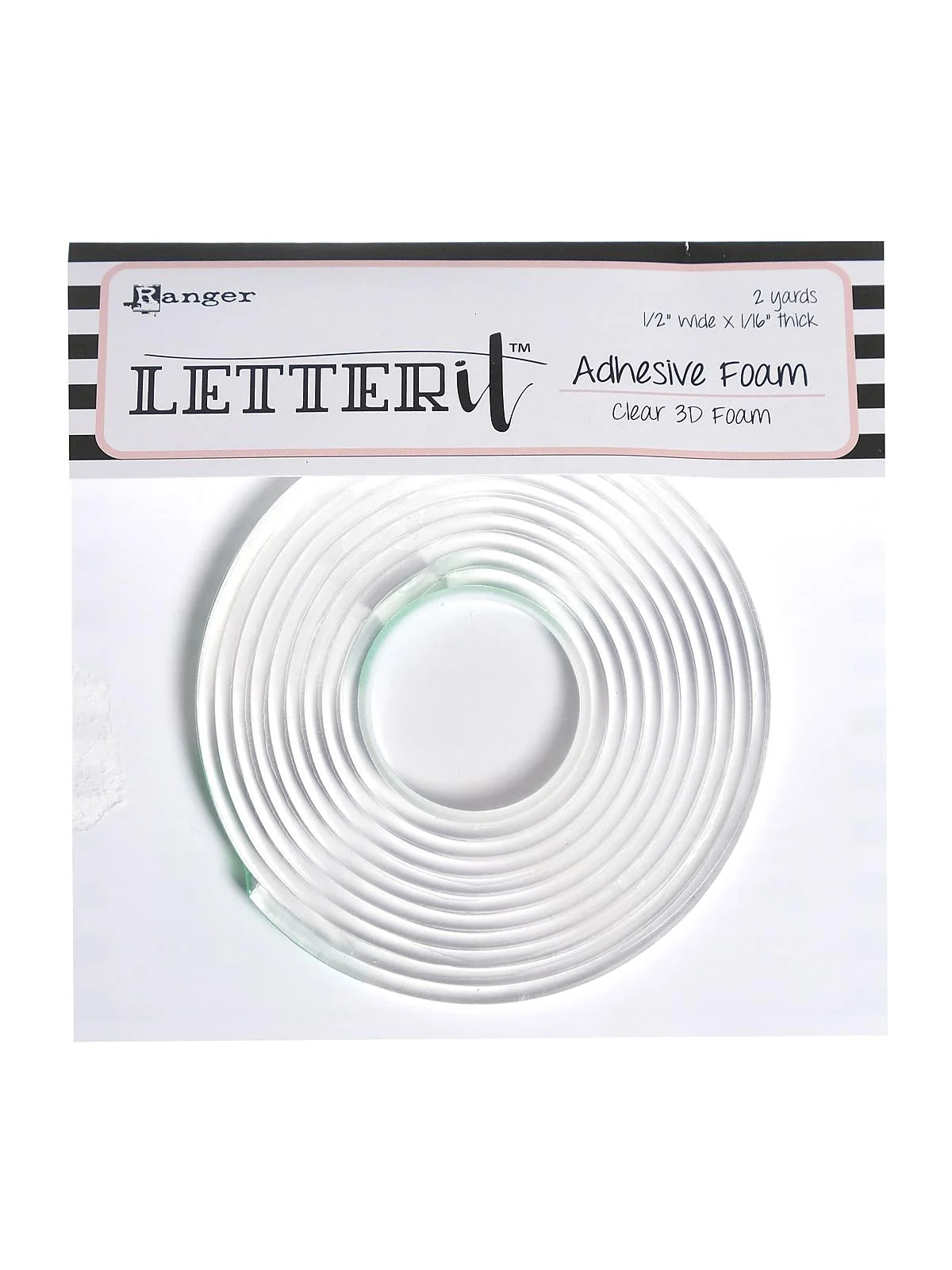 Mousse adhésive 3D transparente Letter It