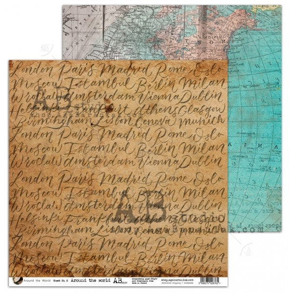 Collection de papier pour scrapbooking Autour du monde 12x12