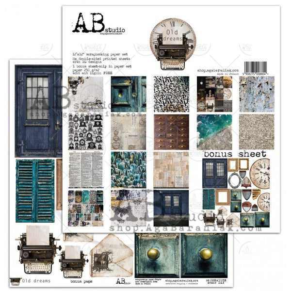 Collection de papier pour scrapbooking Old Dreams 12x12