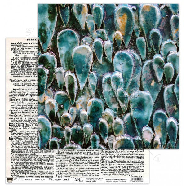Collection de papier pour scrapbooking Old Dreams 12x12