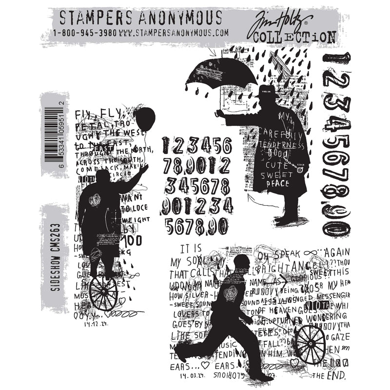 Sideshow Cling Stamp Set | Tim Holtz