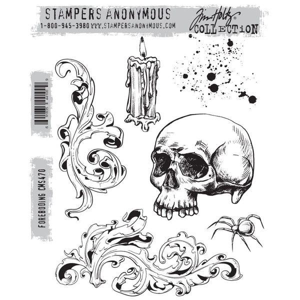 Foreboding Cling Stamp Set {Halloween} | Tim Holtz