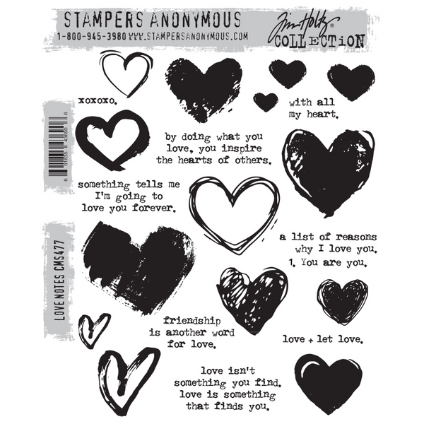 Love Notes Cling Stamp Set | Tim Holtz