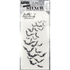 Batty Slimline (4x8.5) Layering Stencil {Halloween} | Tim Holtz