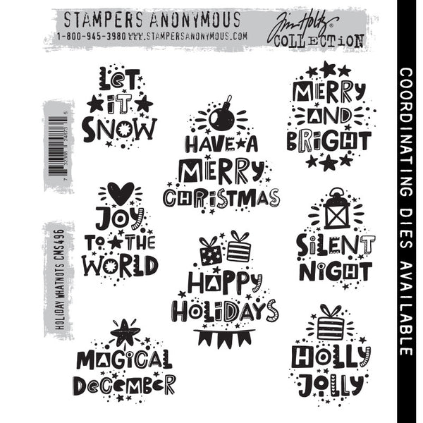 Holiday Whatnots Cling Stamp Set {Christmas} | Tim Holtz