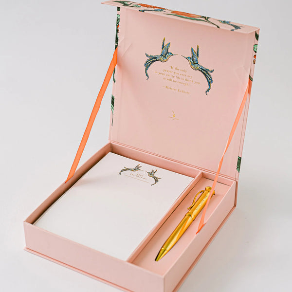 Hummingbird Luxury Stationery Set