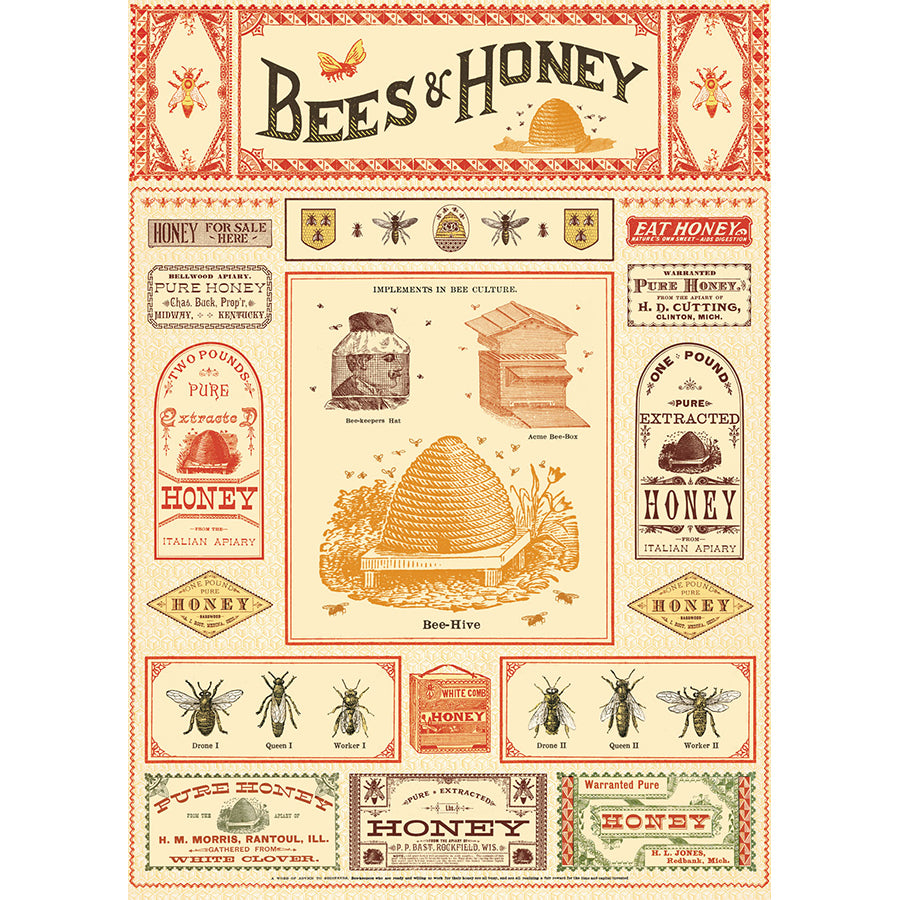 Bees & Honey 20x28 Wrap Sheet/Art Print