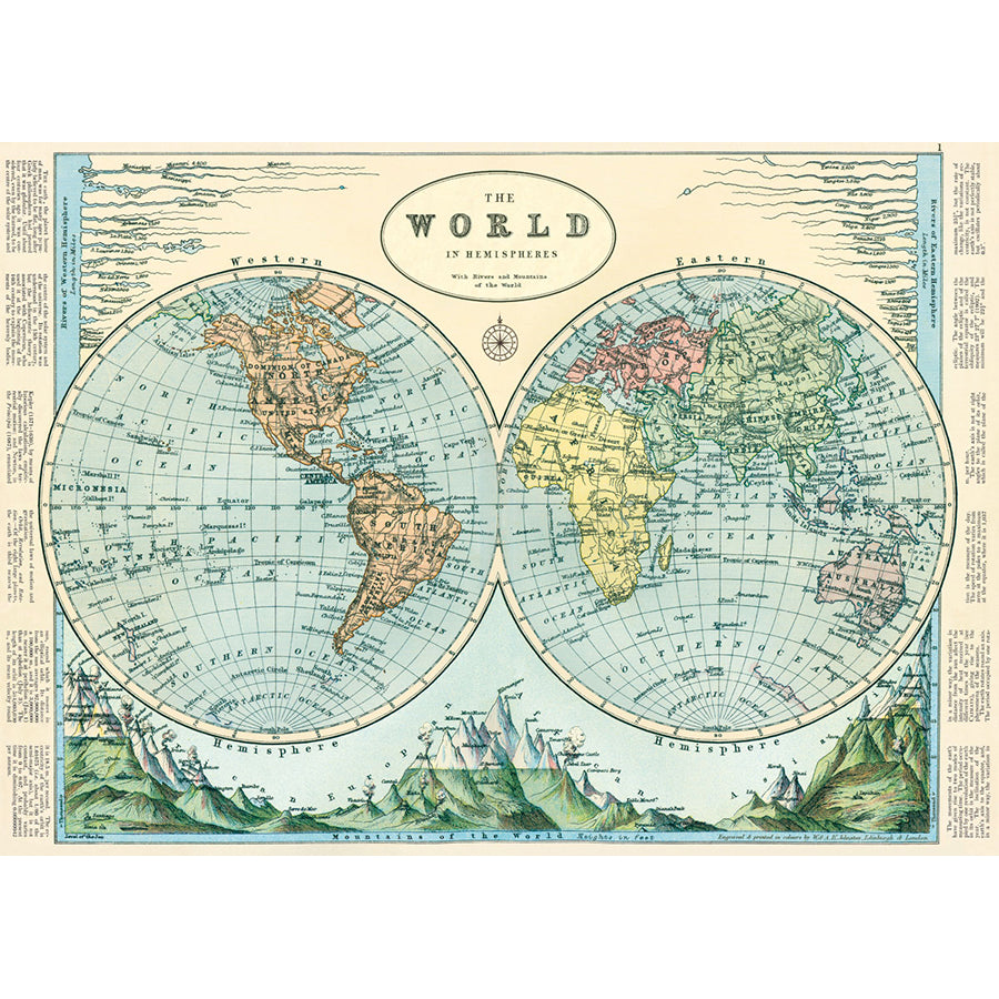Hemispheres 20x28 Wrap Sheet/Art Print