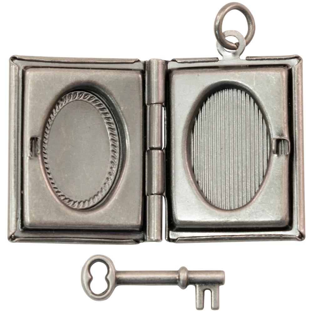 Book Locket w/ Key | Assemblage