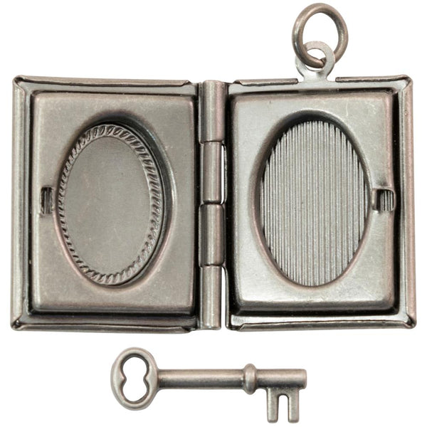 Book Locket w/ Key | Assemblage