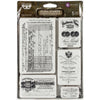 Old Paperwork Cling Stamps {Finnabair}