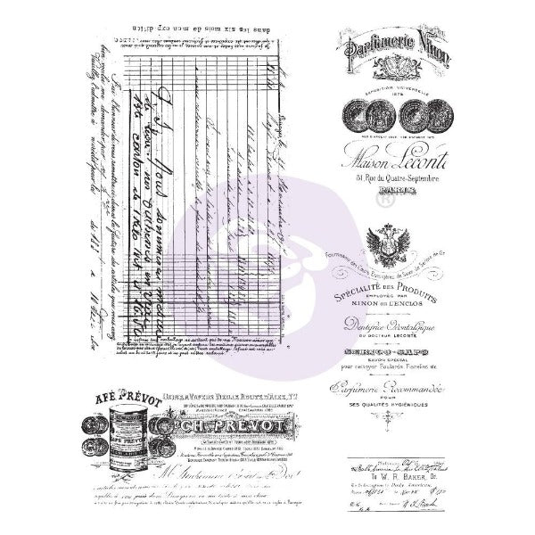 Old Paperwork Cling Stamps {Finnabair}