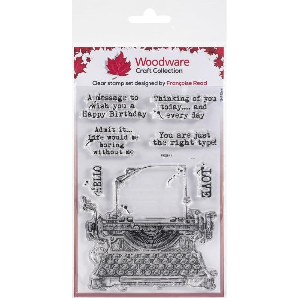 Vintage Typewriter Clear Stamps
