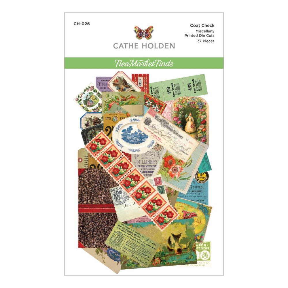 Flea Market Finds Printed Die Cuts {Coat Check}