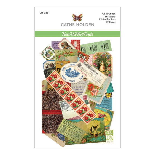 Flea Market Finds Printed Die Cuts {Coat Check}
