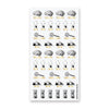 Vintage Science Labels Sticker Sheet