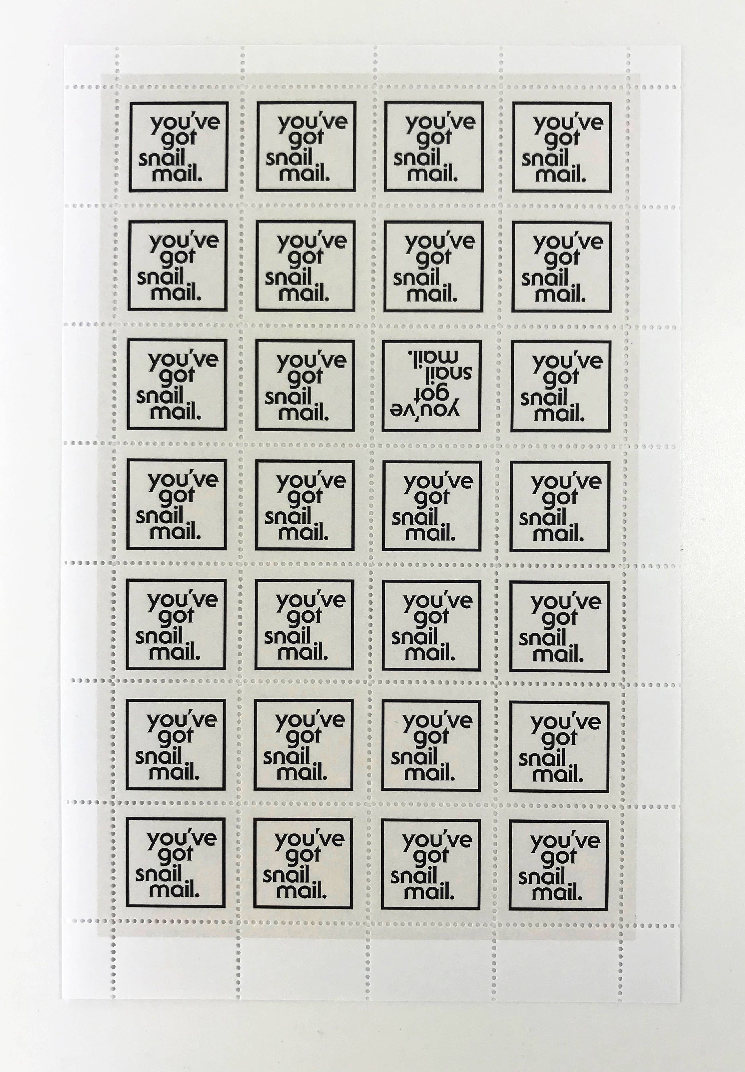 Timbres à lécher et à coller | Vous avez reçu un courrier postal