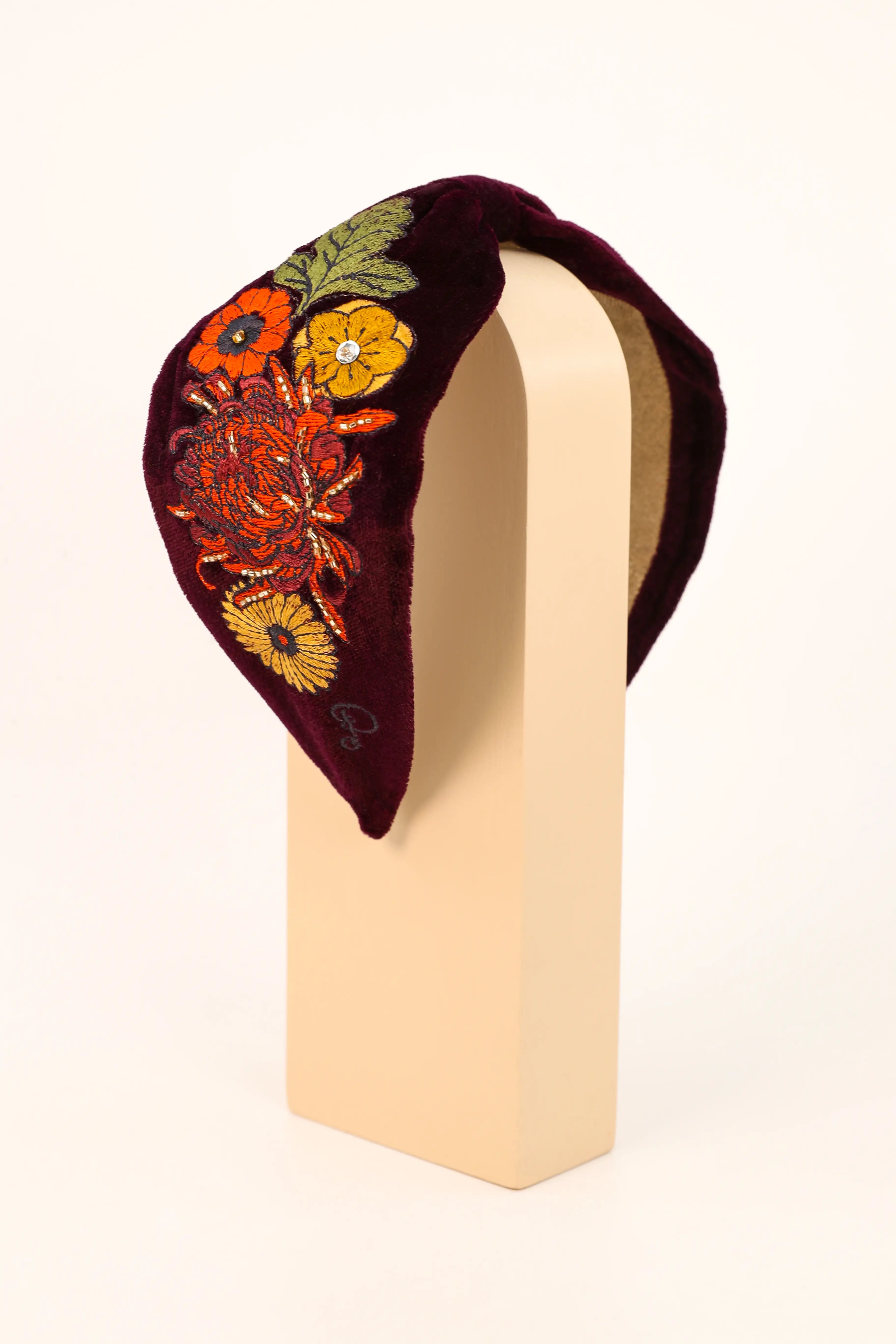 Embroidered Vintage Flora Headband