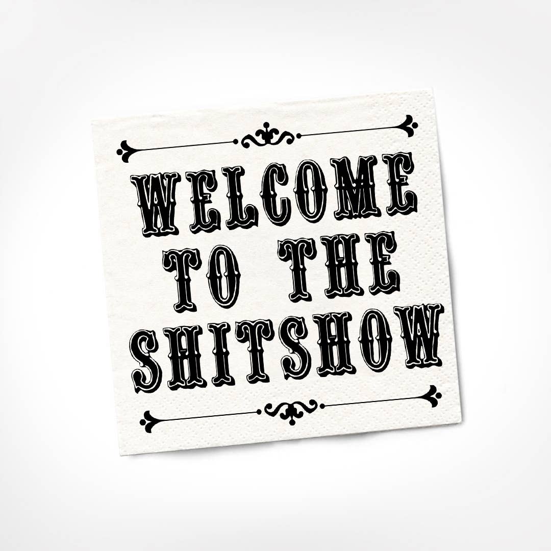 Bienvenue sur les serviettes de cocktail Sh*tshow