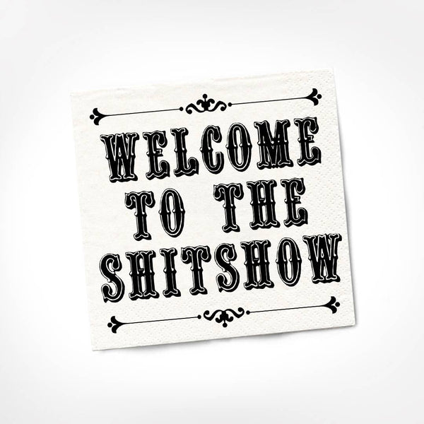 Bienvenue sur les serviettes de cocktail Sh*tshow